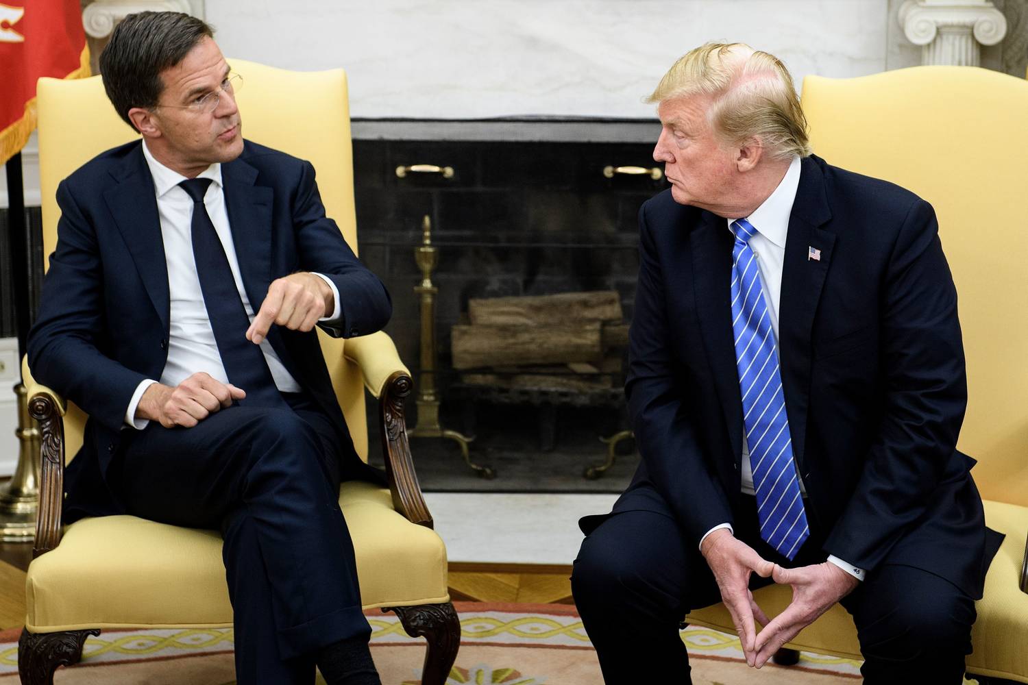 Марк Рюте и Доналд Тръмп